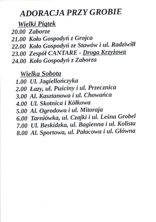 Czuwanie przy Grobie